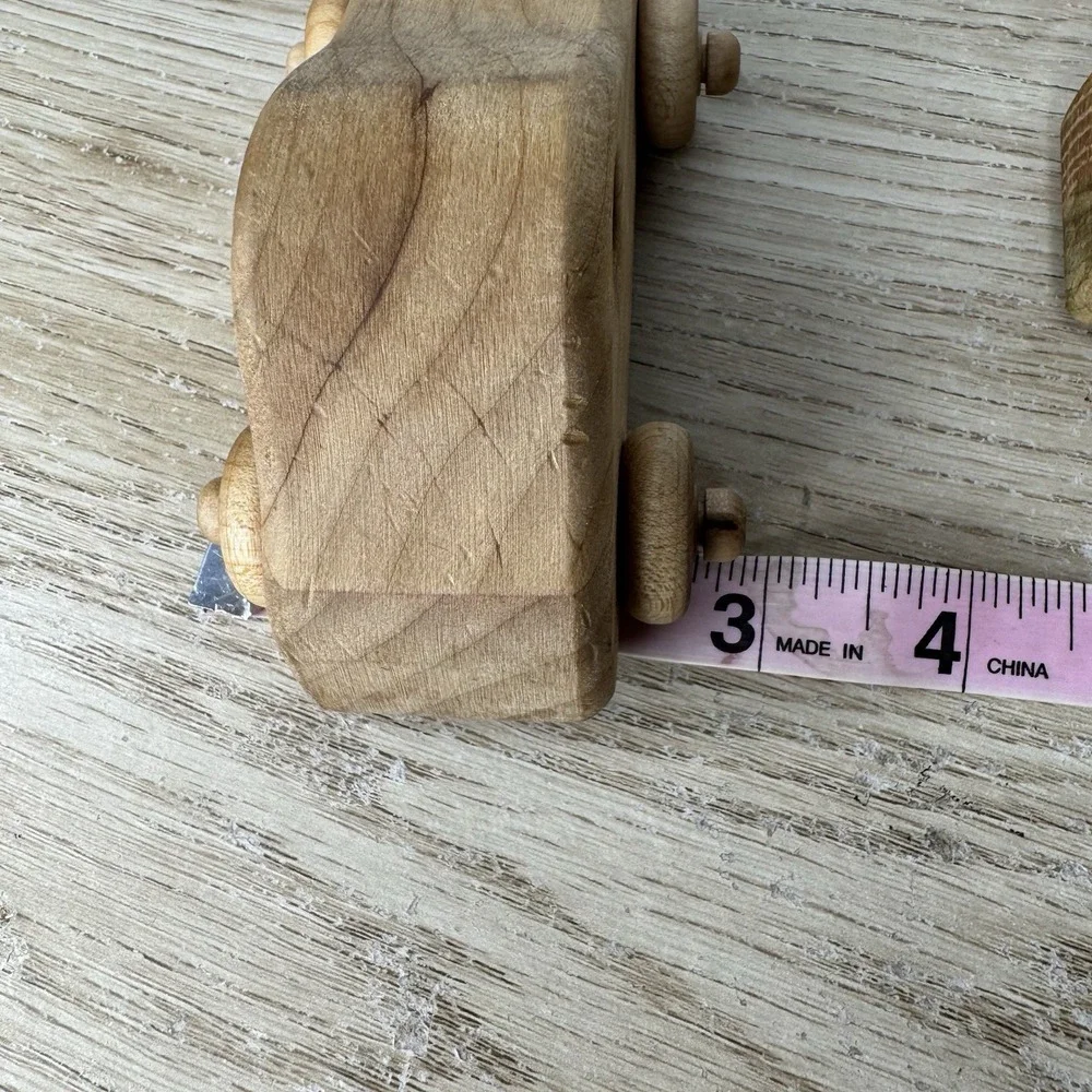 Handmade Carved Wood Cars Set of‎ 2 Race Car / Model T - Toysforblessings